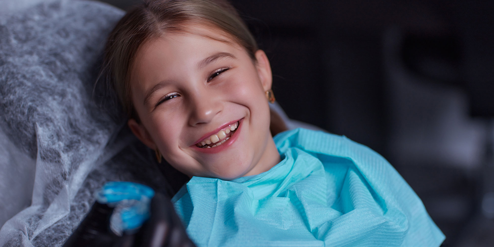 child patient getting prep for myofuntional trainer guard